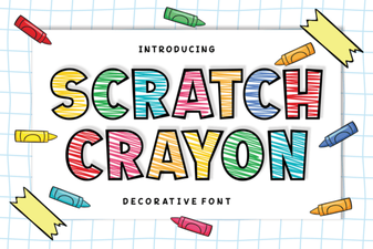 Scratch Crayon Font Design Ideas for Creative Projects