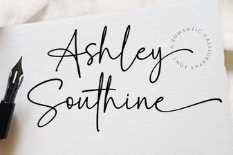 Ashley Southine Font: Beautiful, Handwritten Styles