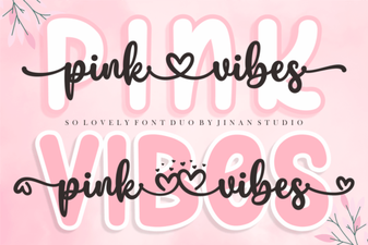 Pair & Design: a Guide to Using Pink Vibes Duo Font